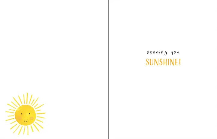 Thinking of You Greeting Card - Smiling Sun