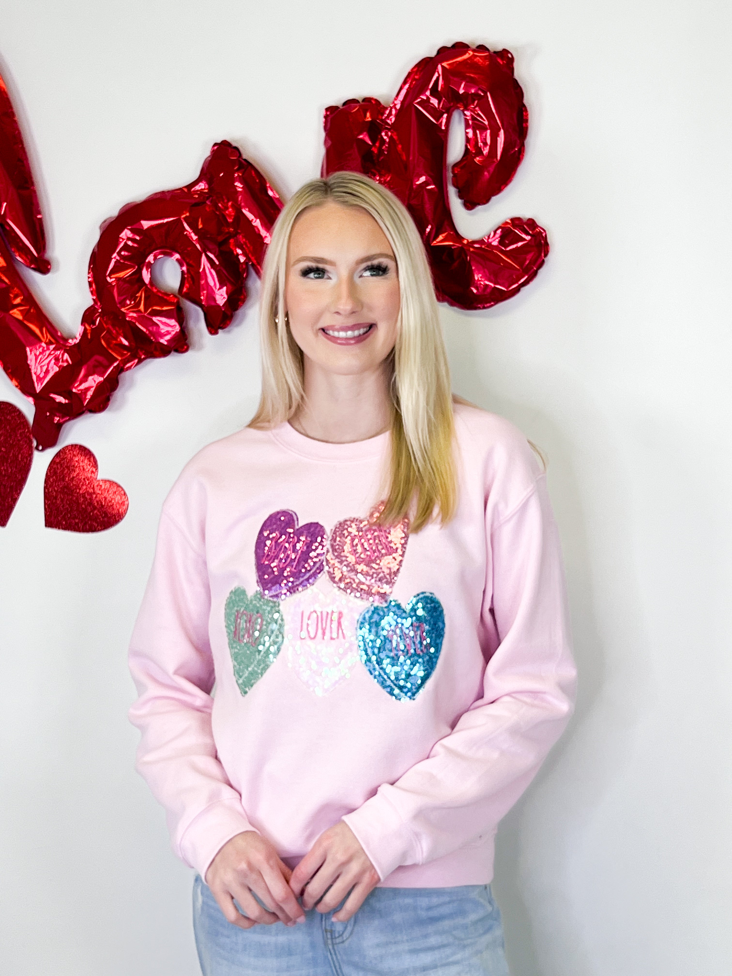 Valentine Conversation Candy Sweatshirt