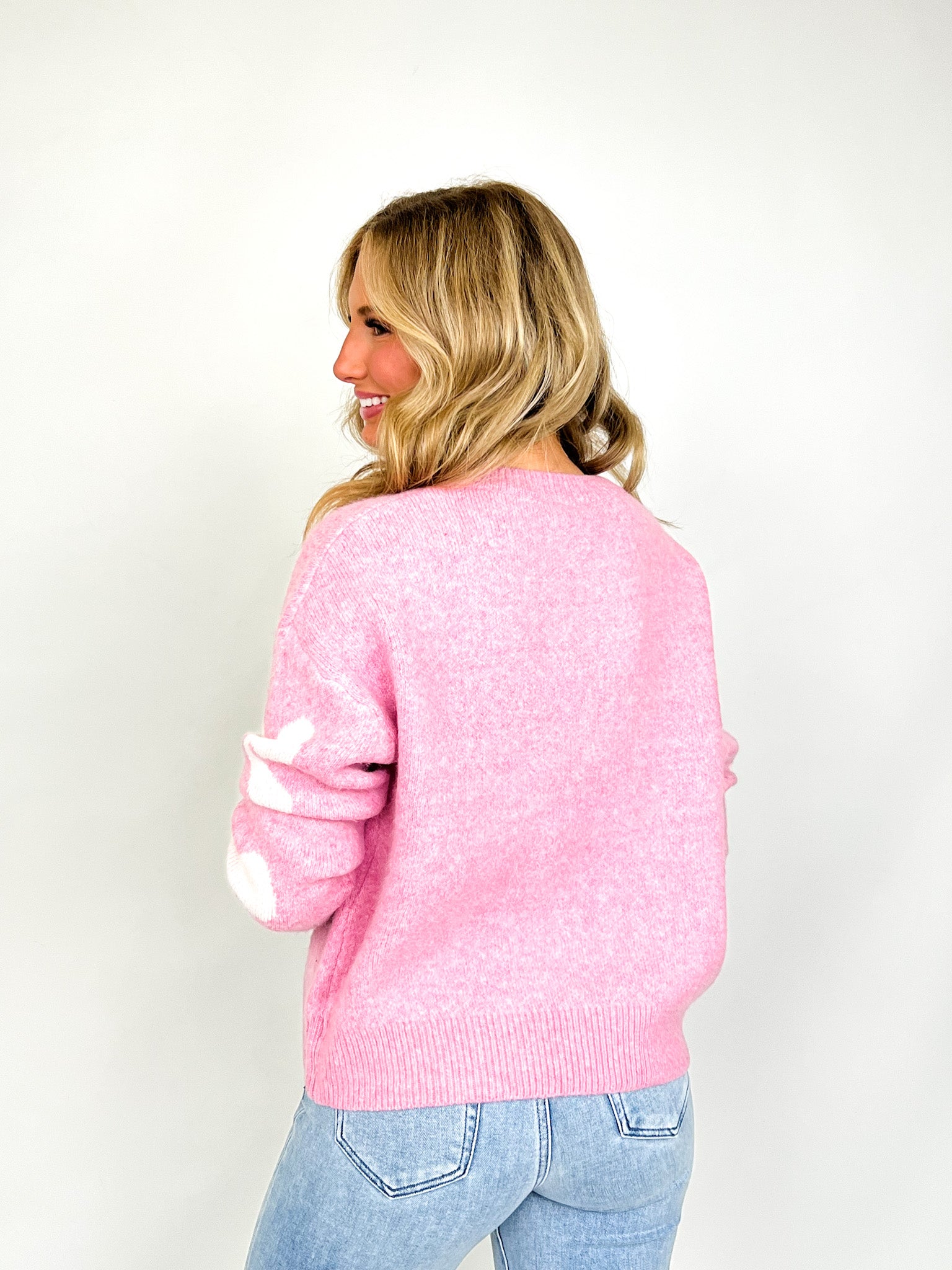 Kayla - Bow Pearl Detail Sweater