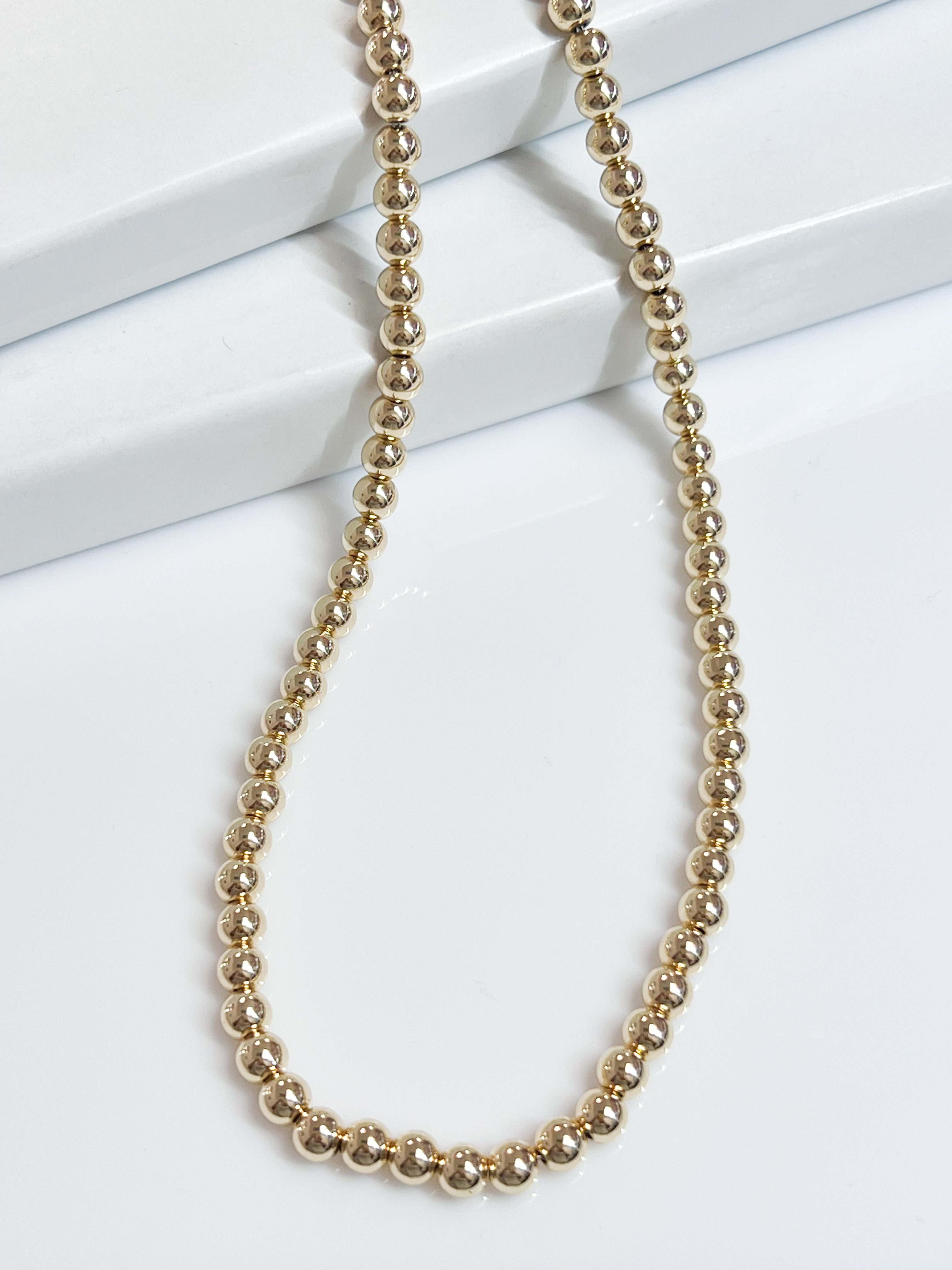 Briella - Gold Beaded Necklace