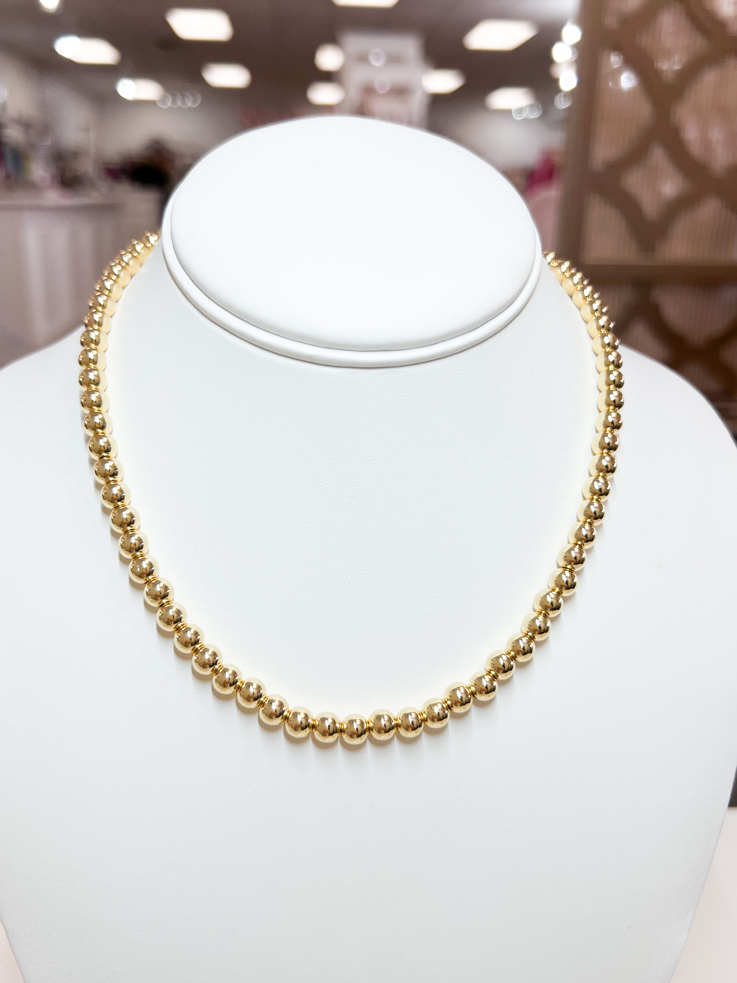 Briella - Gold Beaded Necklace