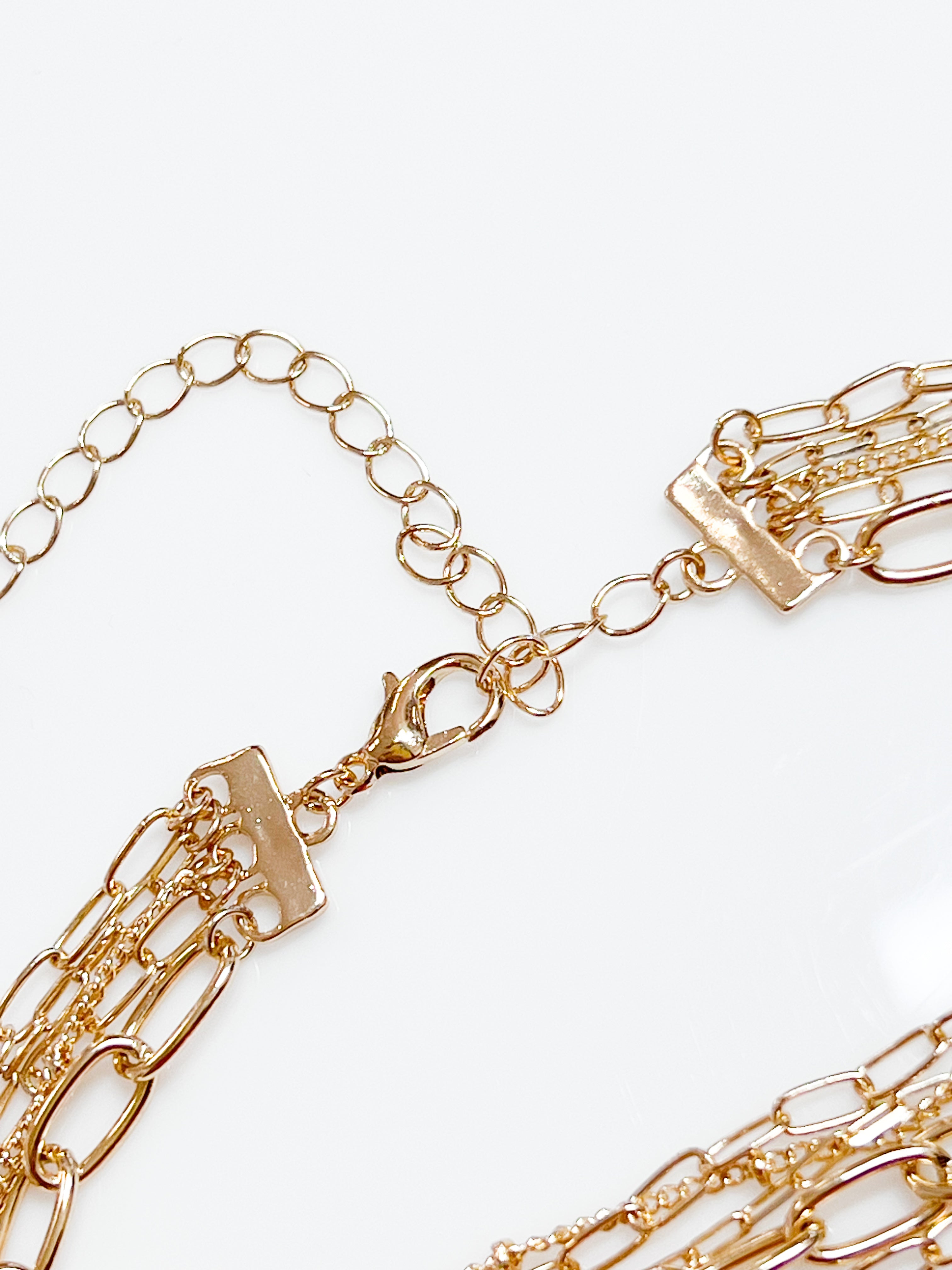 Nikki - 5 Layer Gold Chain Necklace
