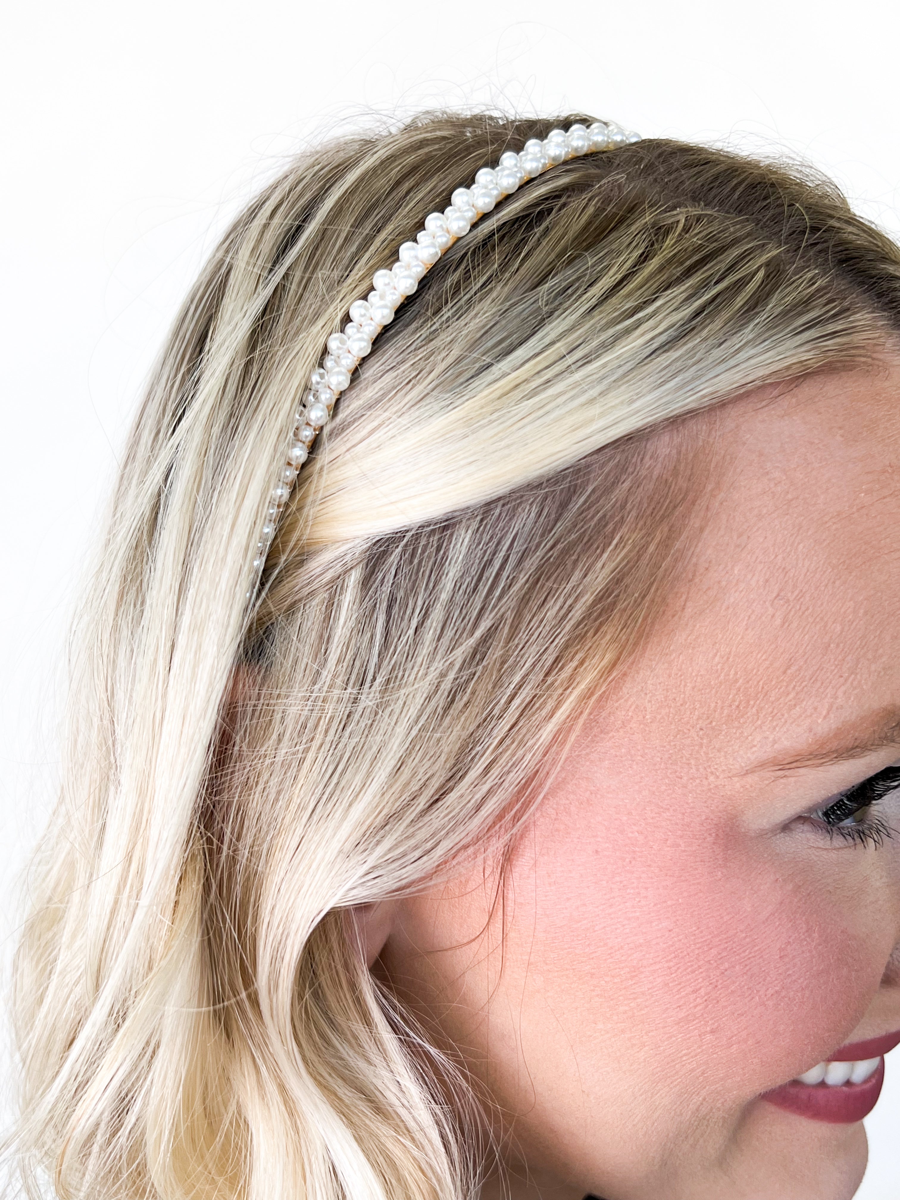 Ansley - Dainty Pearl Headband