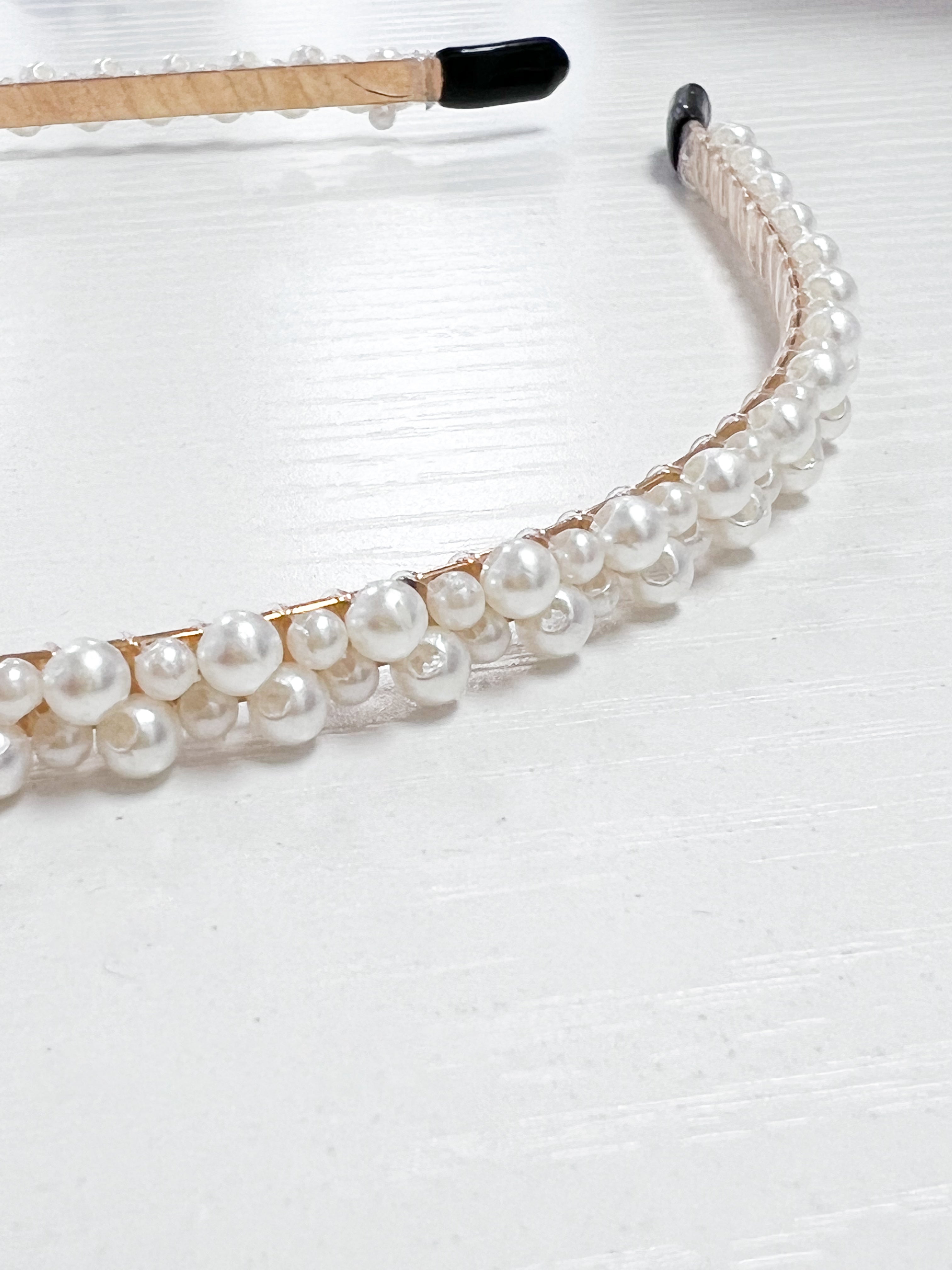 Ansley - Dainty Pearl Headband