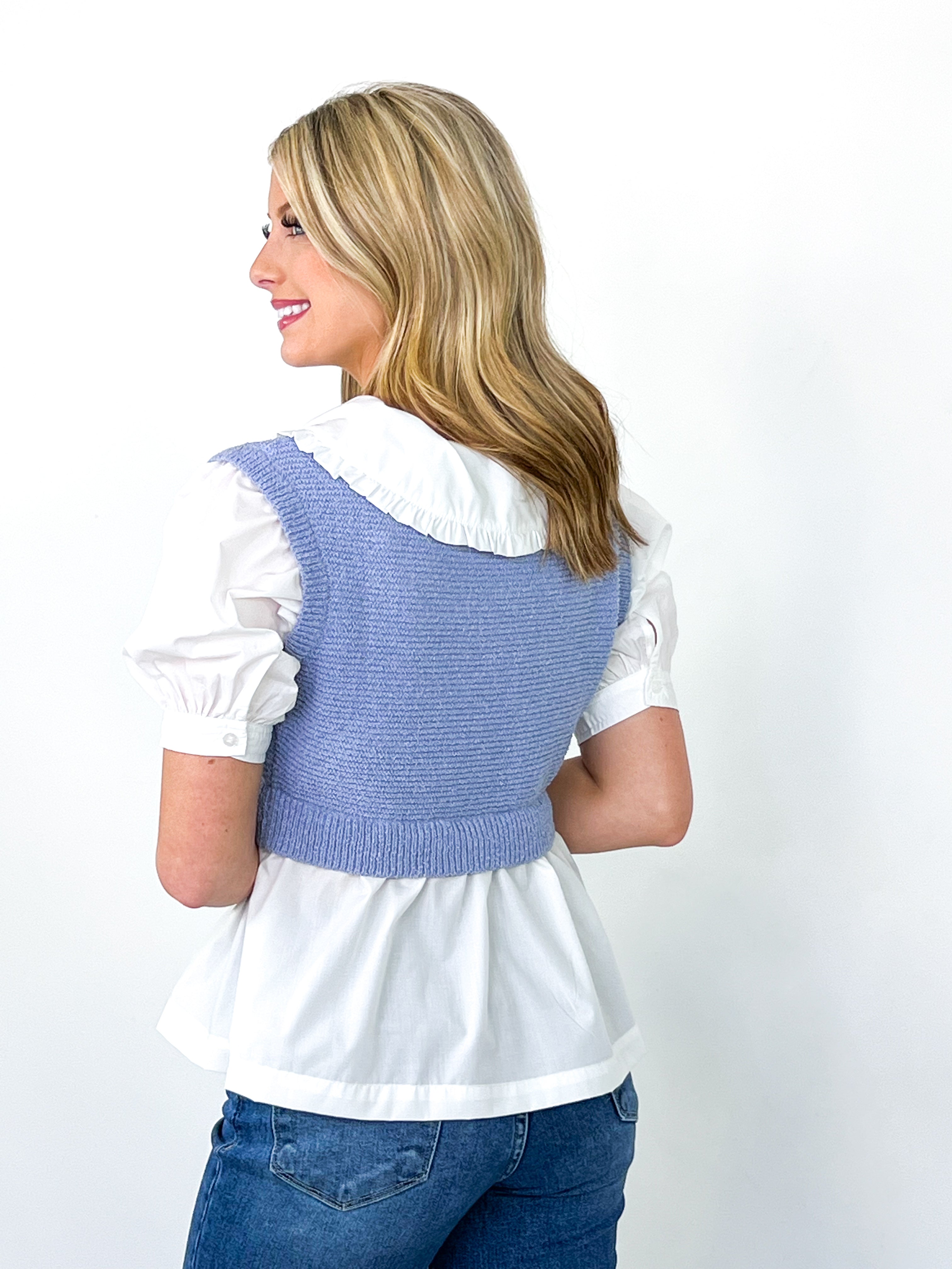 Trinity - Layered Sweater Vest Top