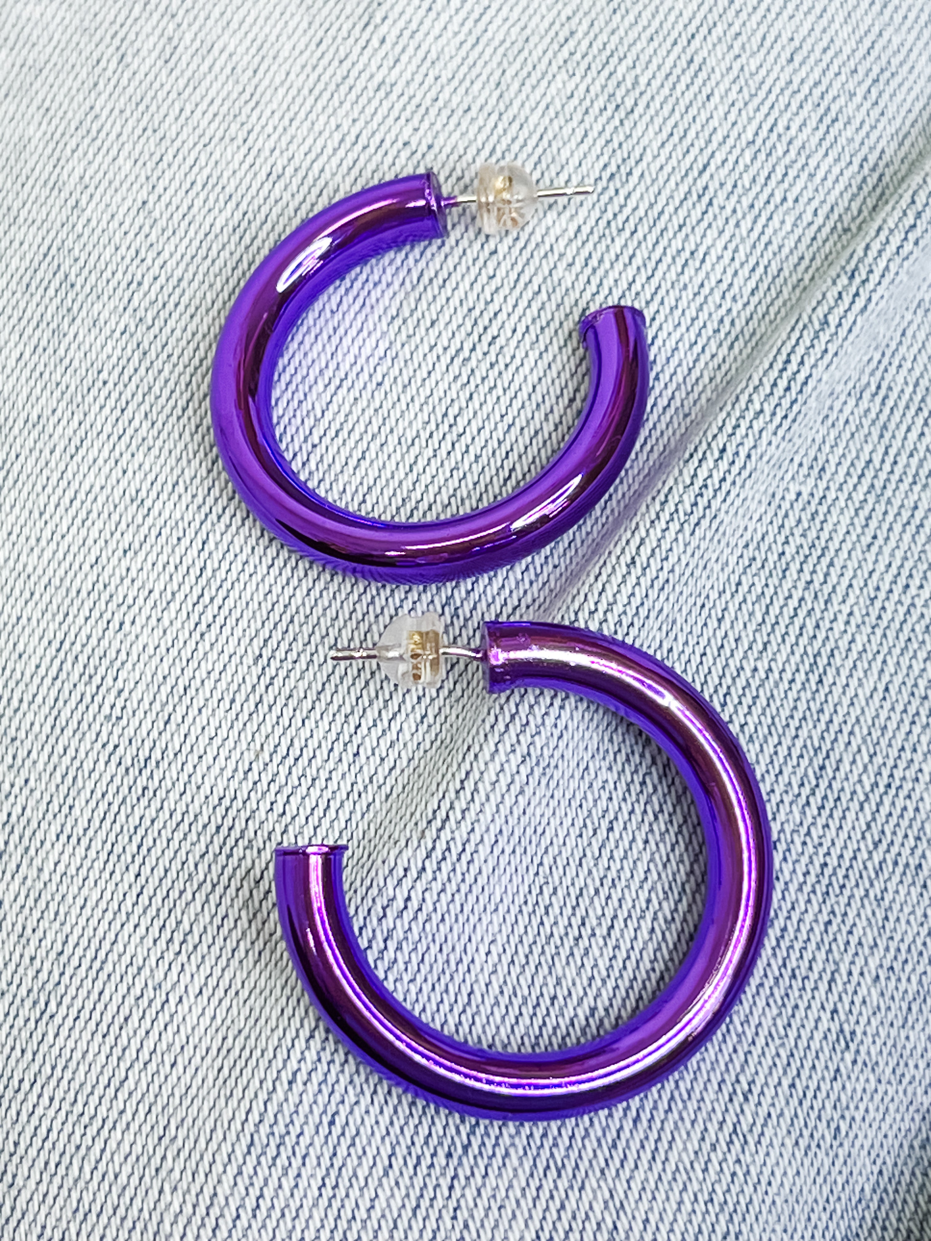 Taylor Shaye Designs - Purple Hoop Earrings