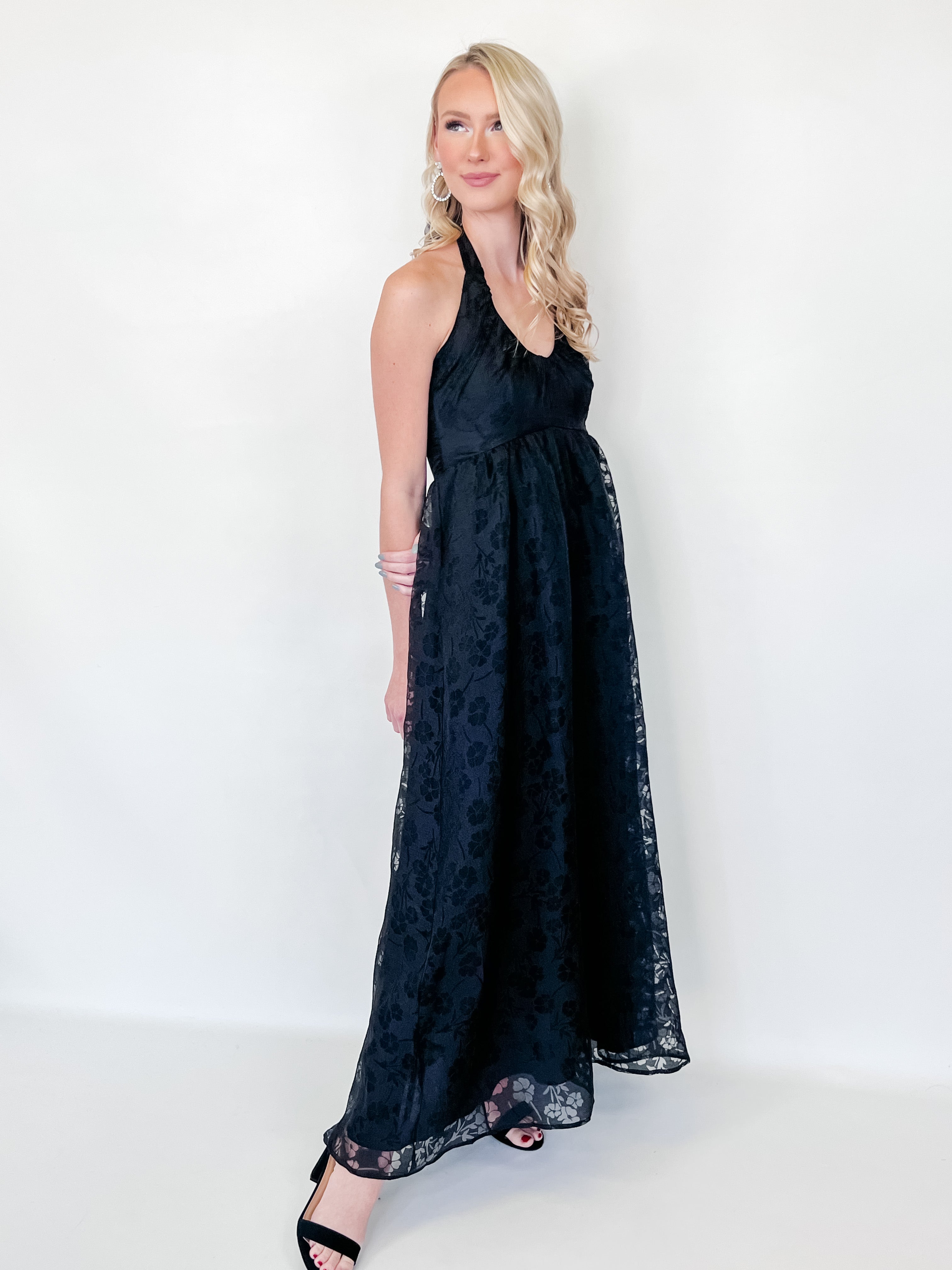 Judith - Sheer Floral Maxi Dress