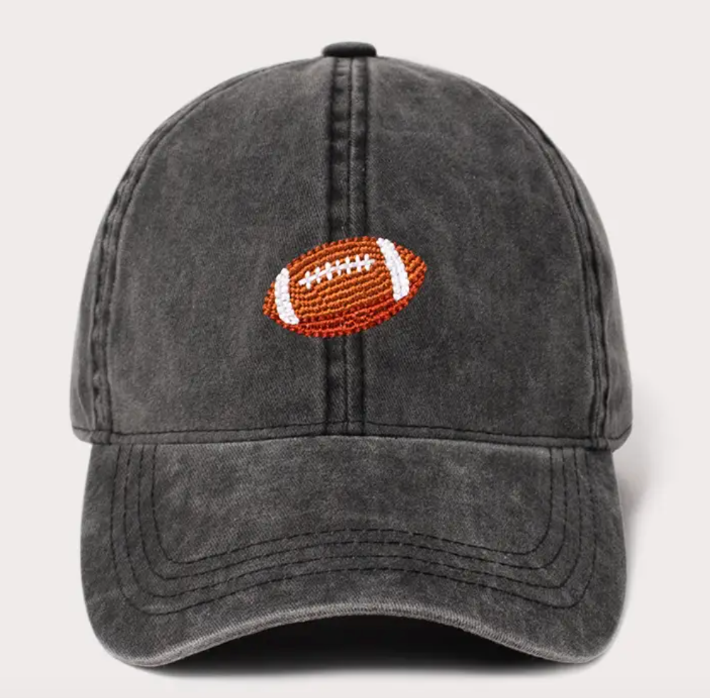 Embroidery Football Ball Cap