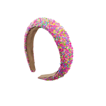 Betsy - Funfetti Glitter Padded Headband