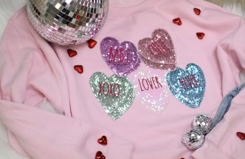 Valentine Conversation Candy Sweatshirt