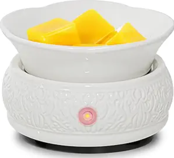 2 in 1 Wax Melting Warmer - Ivory