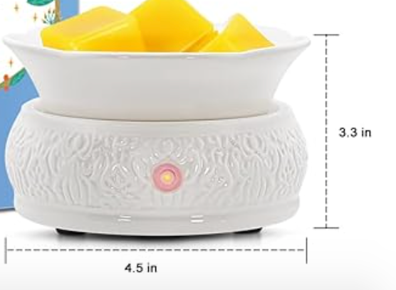 2 in 1 Wax Melting Warmer - Ivory