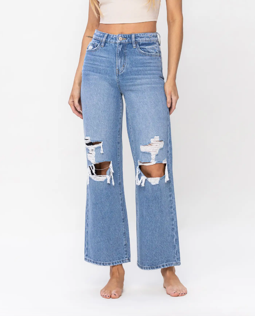 Olivia - Hi-Rise Vintage Wide Leg Denim