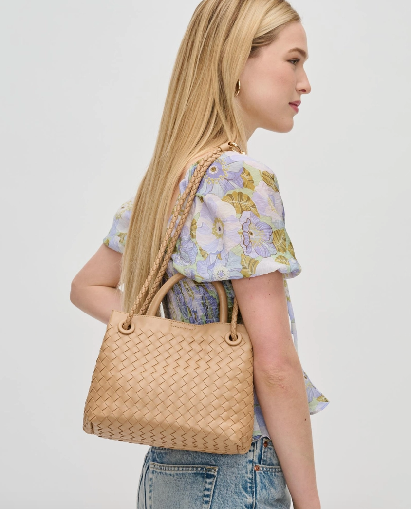 Blakely - Woven Crossbody Bag (Natural)