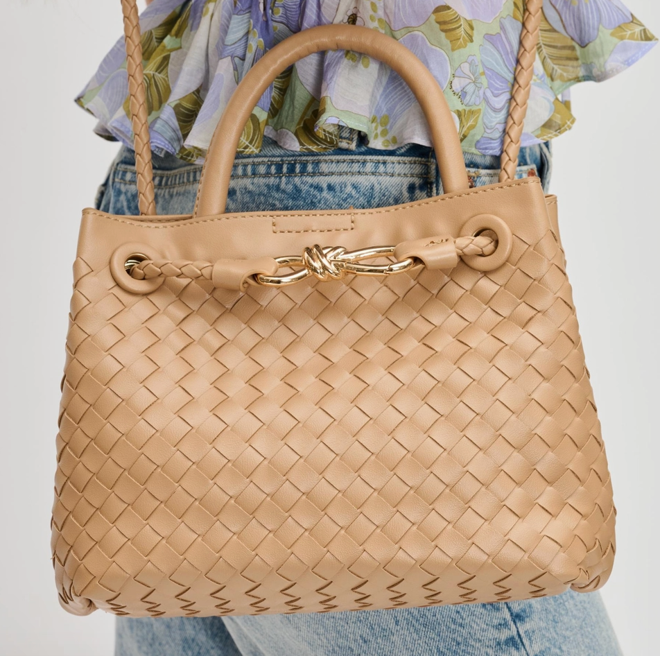 Blakely - Woven Crossbody Bag (Natural)