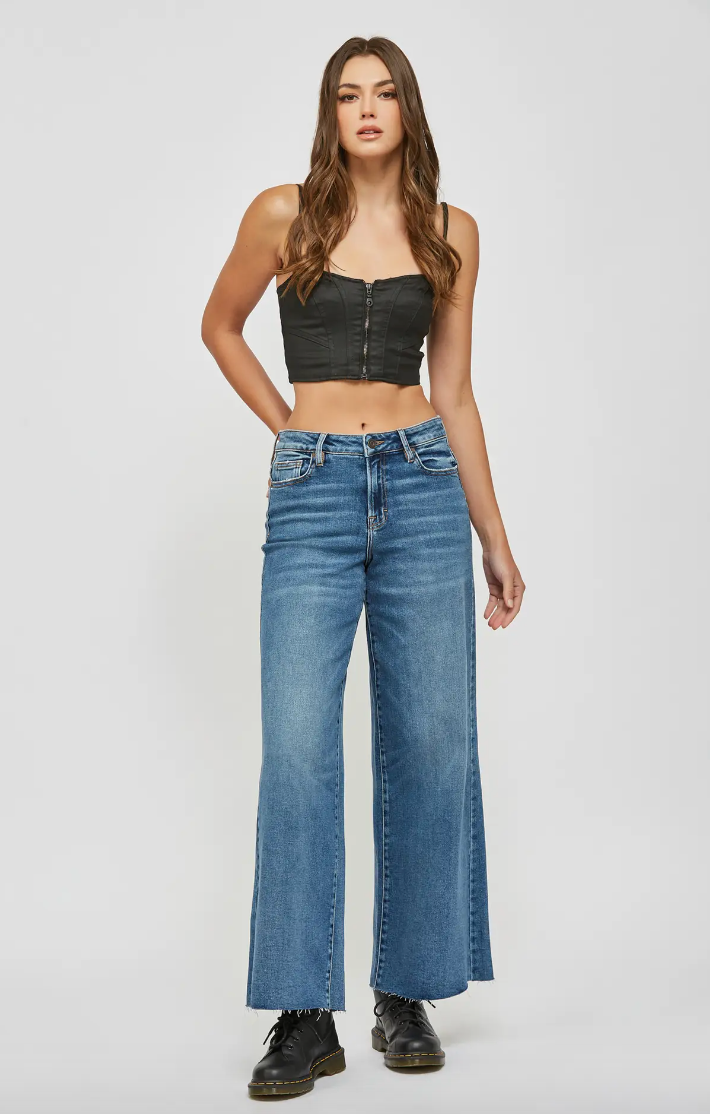 Nori - High Rise Wide Leg Denim