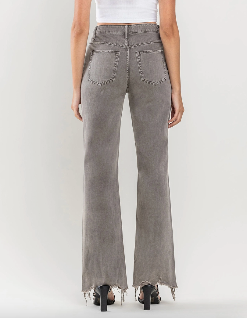 Vervet - 90's Vintage Super High Rise Flare Jeans  - Smokey Olive