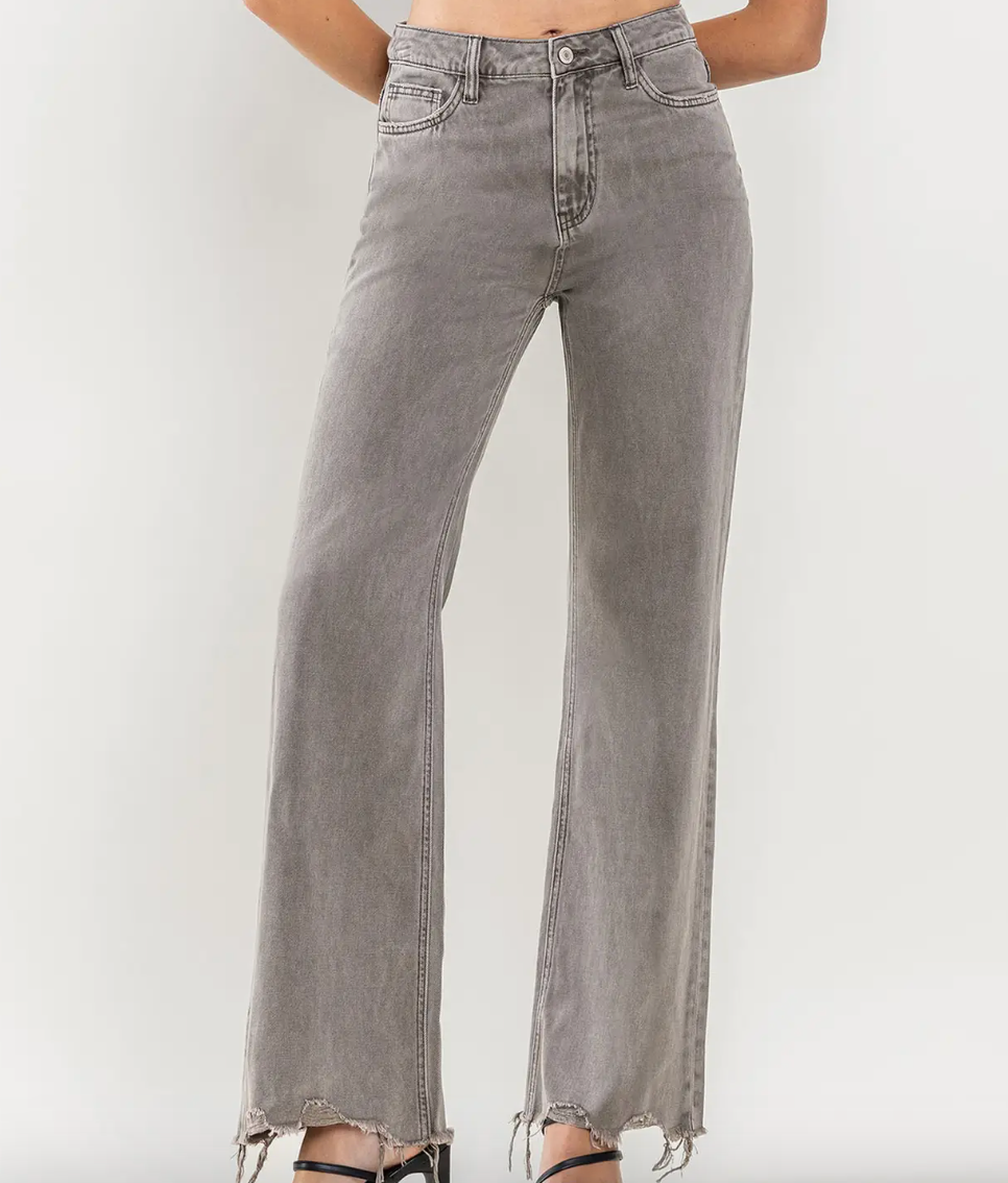 Vervet - 90's Vintage Super High Rise Flare Jeans  - Smokey Olive