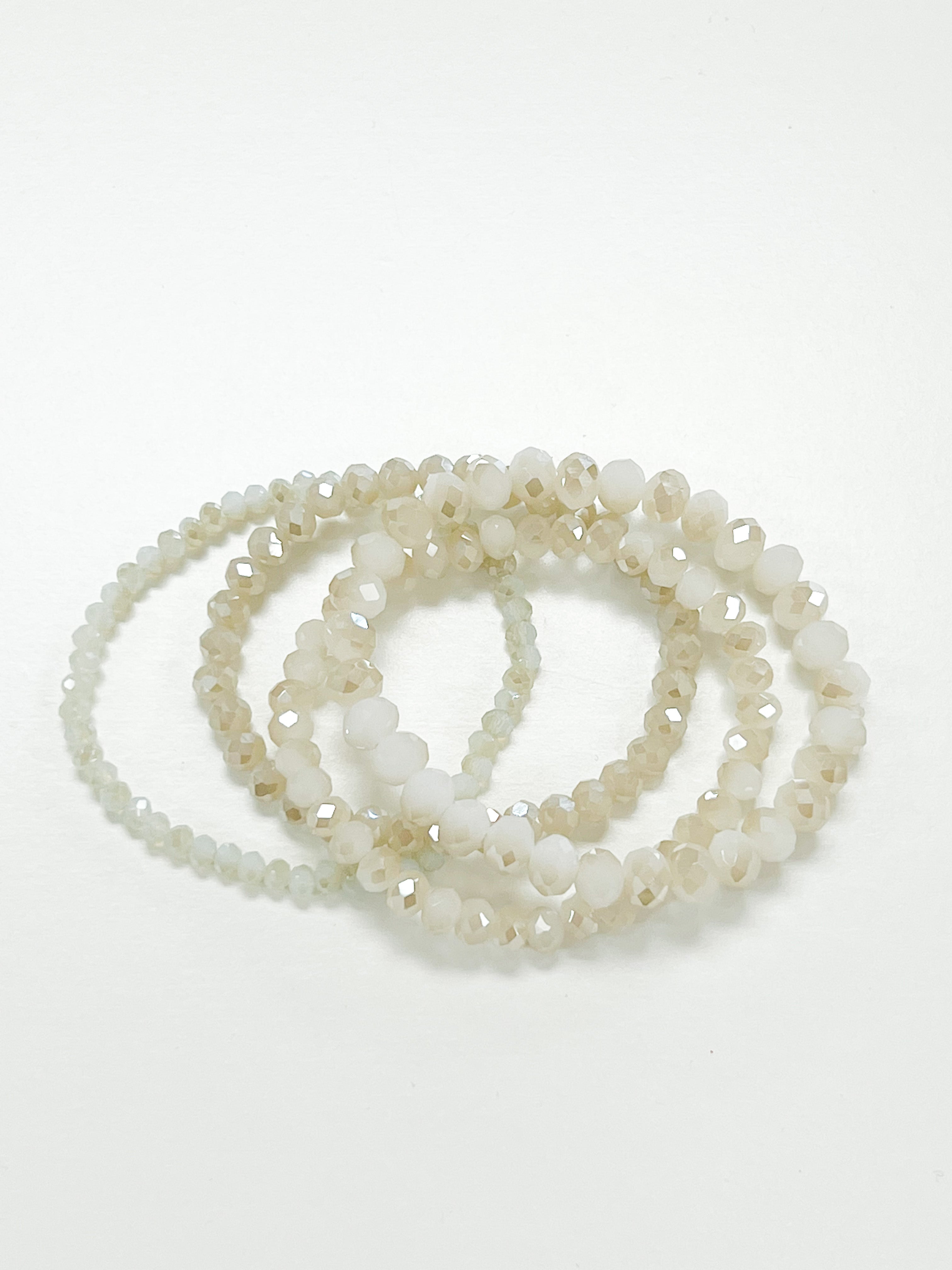 Missy - Neutral Stretchy Bracelet Set of 4