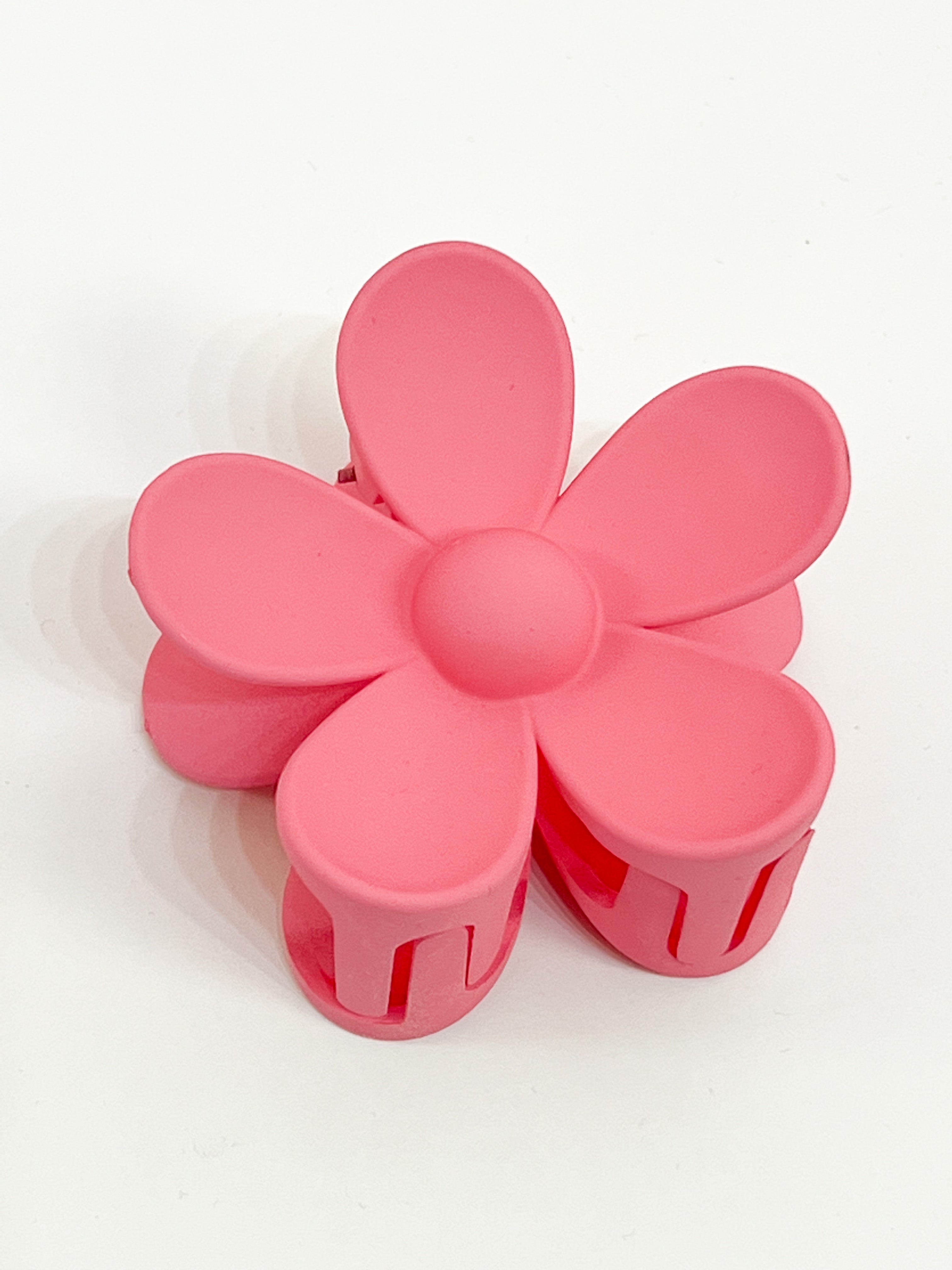 Tia - 3" Flower Hair Claw Clip