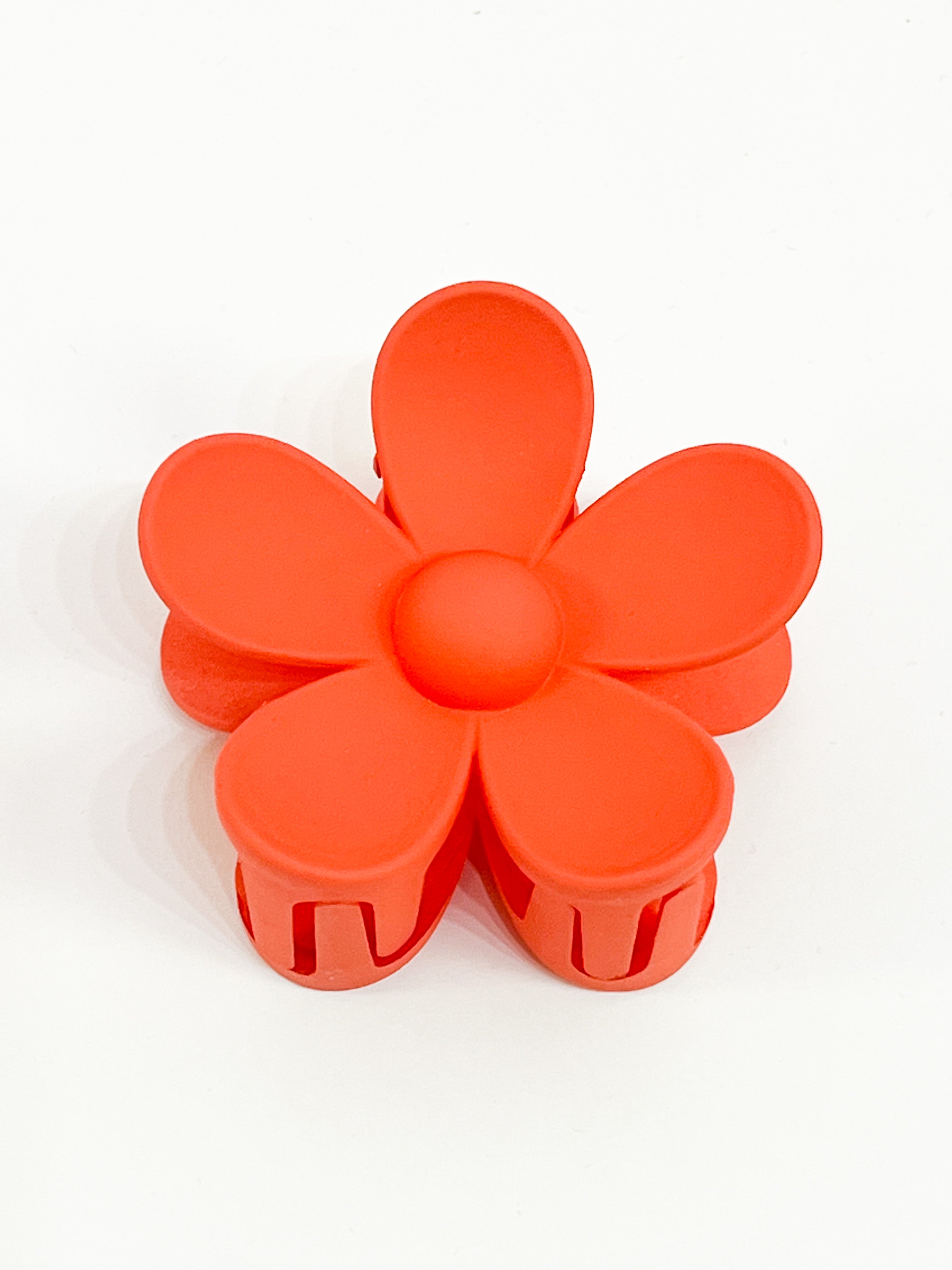 Tia - 3" Flower Hair Claw Clip