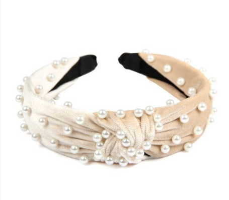 Pearl Velvet Headband