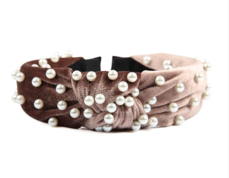 Pearl Velvet Headband