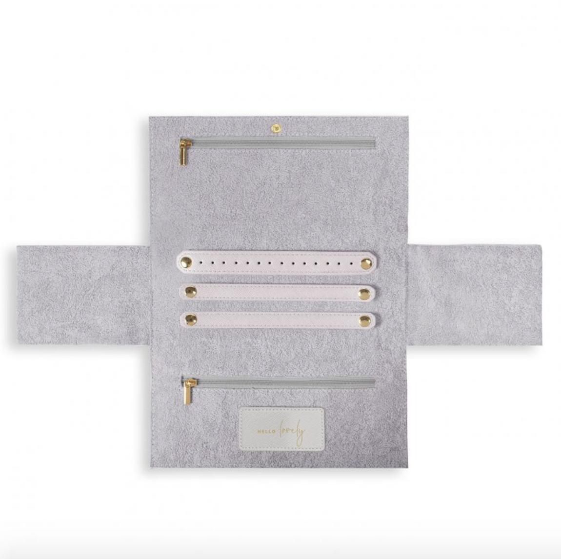 Katie Loxton - Hello Lovely Jewelry Pouch - Gold