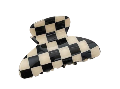 Joy - 2.5" Checkered Hair Claw Clip