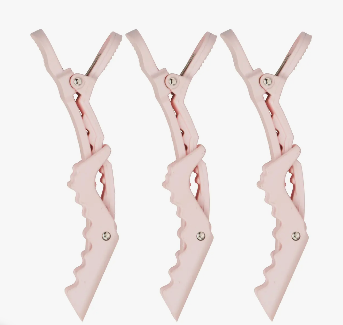 Kitsch - No Slip Crocodile Clip 3pc (Blush)