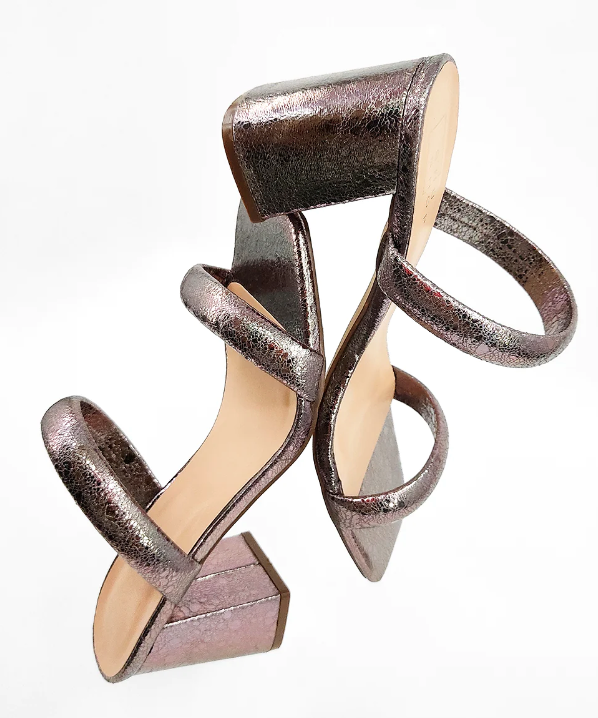 Farah - Double Strap Heel (Pewter)