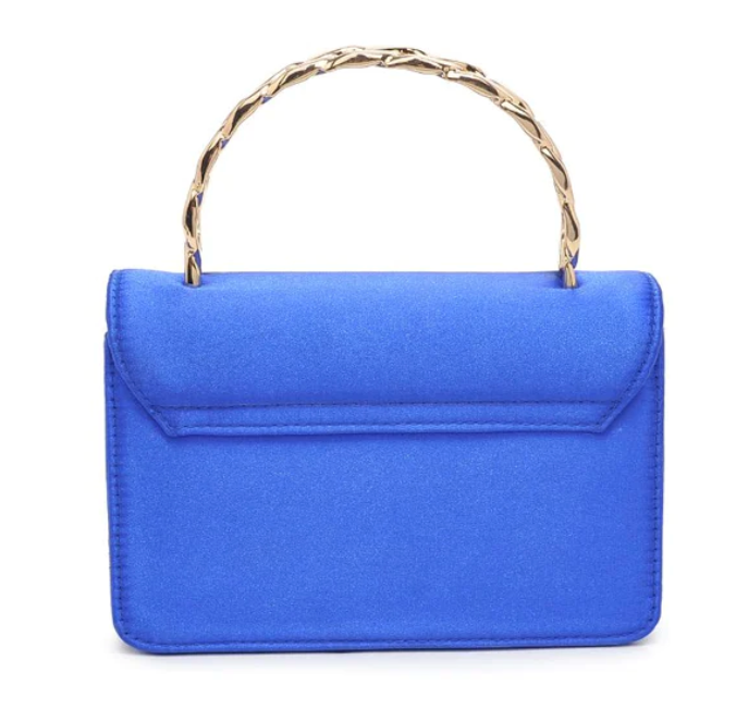 Zuelia - Electric Blue Satin Mini Purse