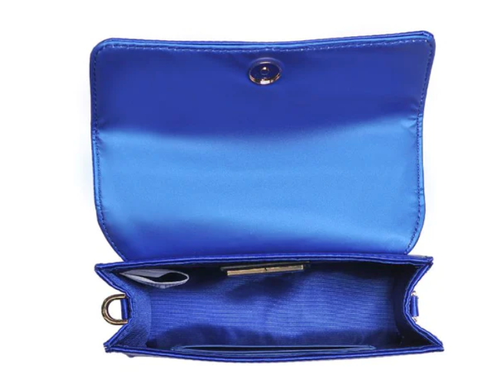 Zuelia - Electric Blue Satin Mini Purse